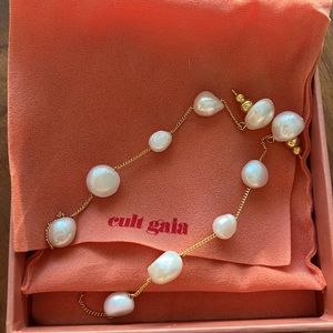 Cult Gaia Atum Drop Earrings - Freshwater Pearl